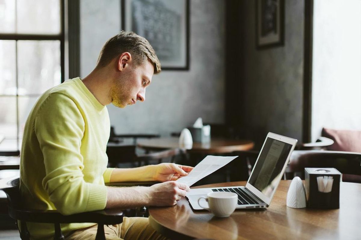 businessman on laptop