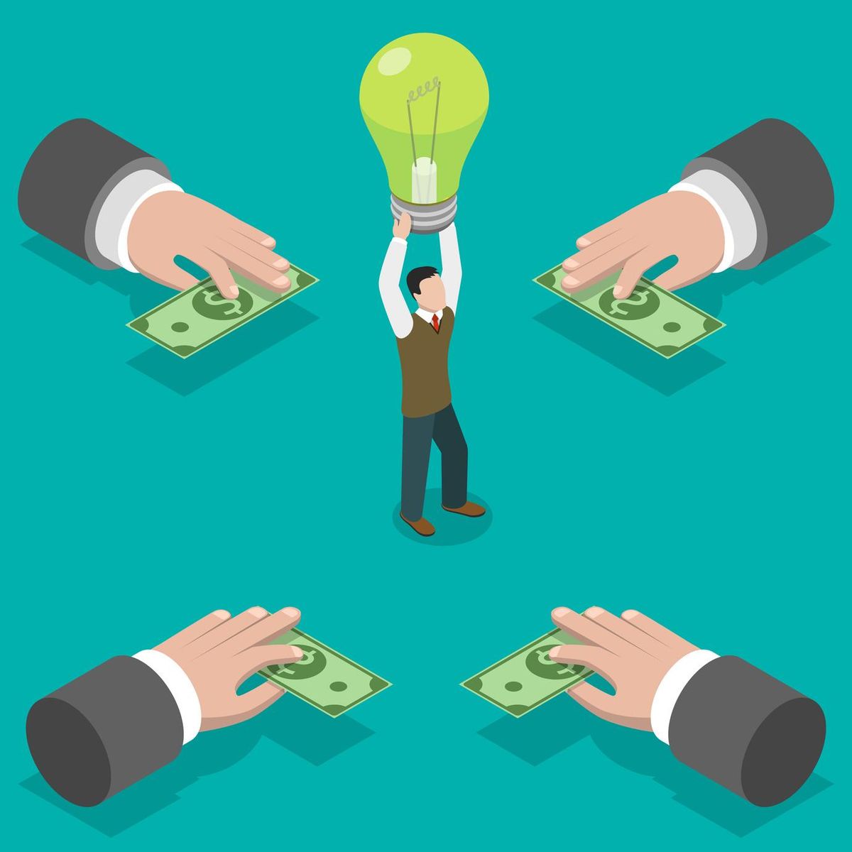 Crowdfunding concept