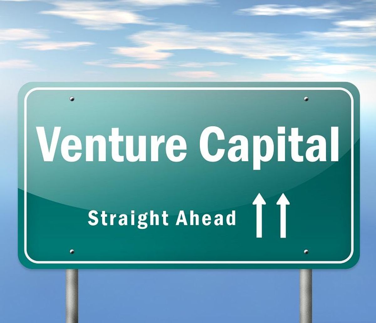 Highway Signpost "Venture Capital"