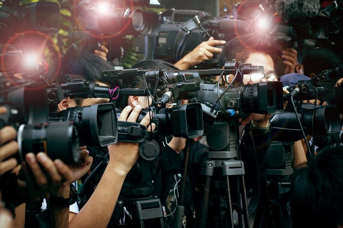 press and media camera coverage