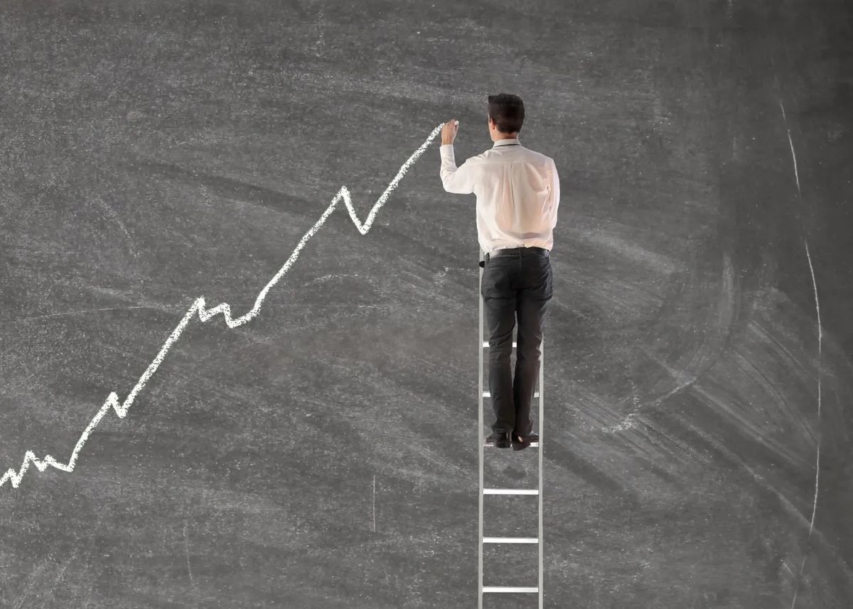 Salesman improving sales before the end of the year