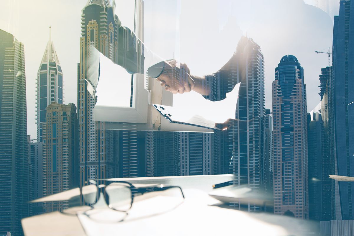 Shaking hands after a renegotiation to improve enterprise value