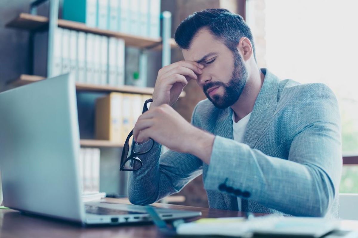 stressed entrepreneur