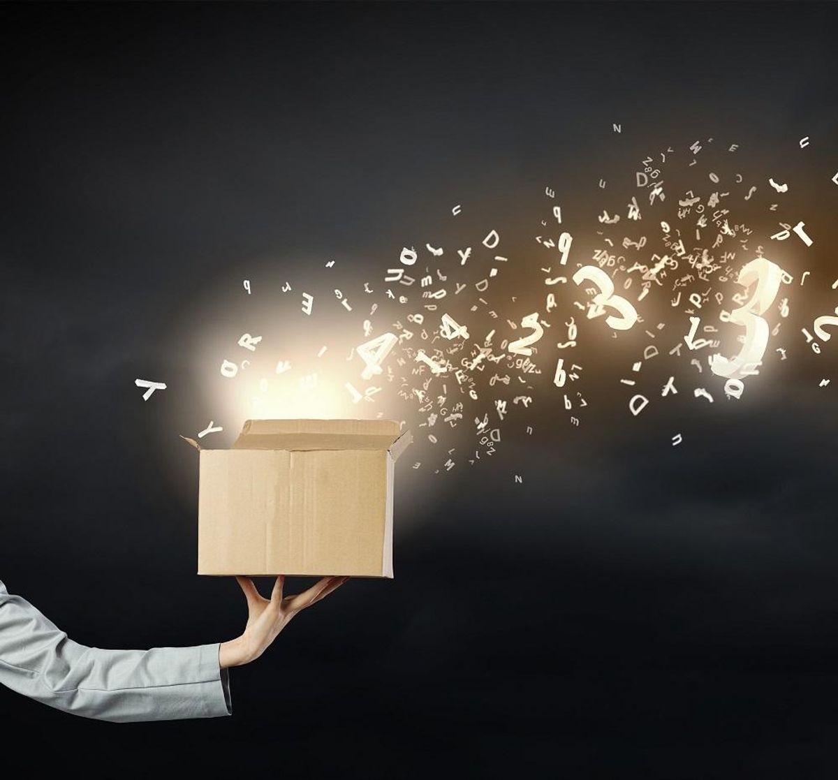 Think outside the box concept