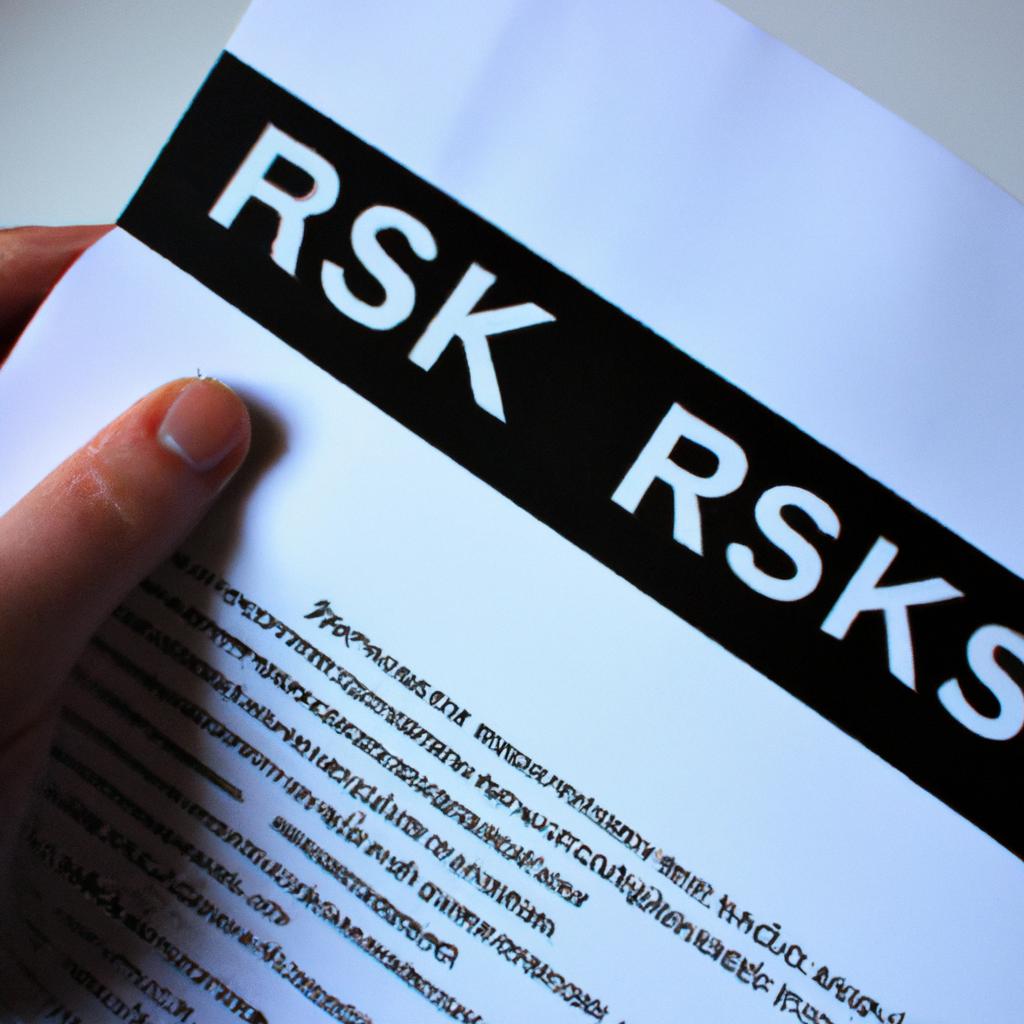 Person holding a risk assessment